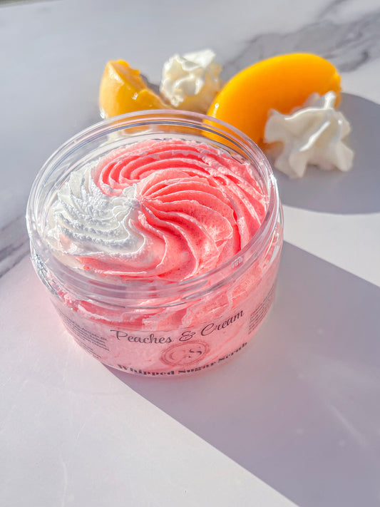 Peaches & Cream Whipped Sugar Scrub