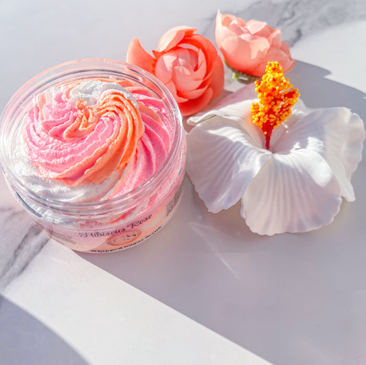 Hibiscus Rose Whipped Sugar Scrub